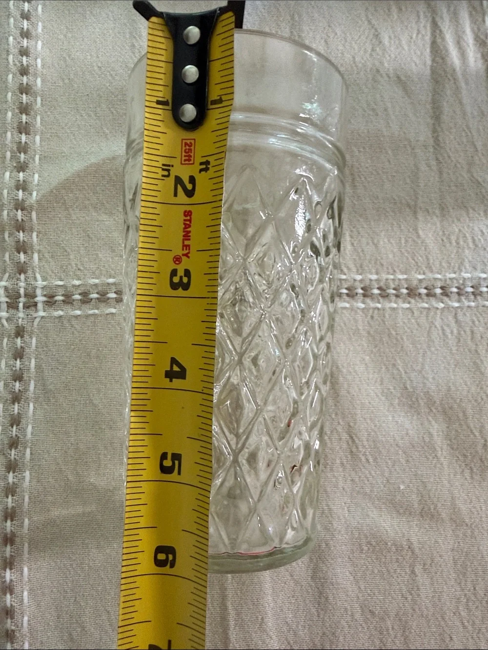 Anchor Hocking Clear Diamond-Pattern Glass Tumbler Set